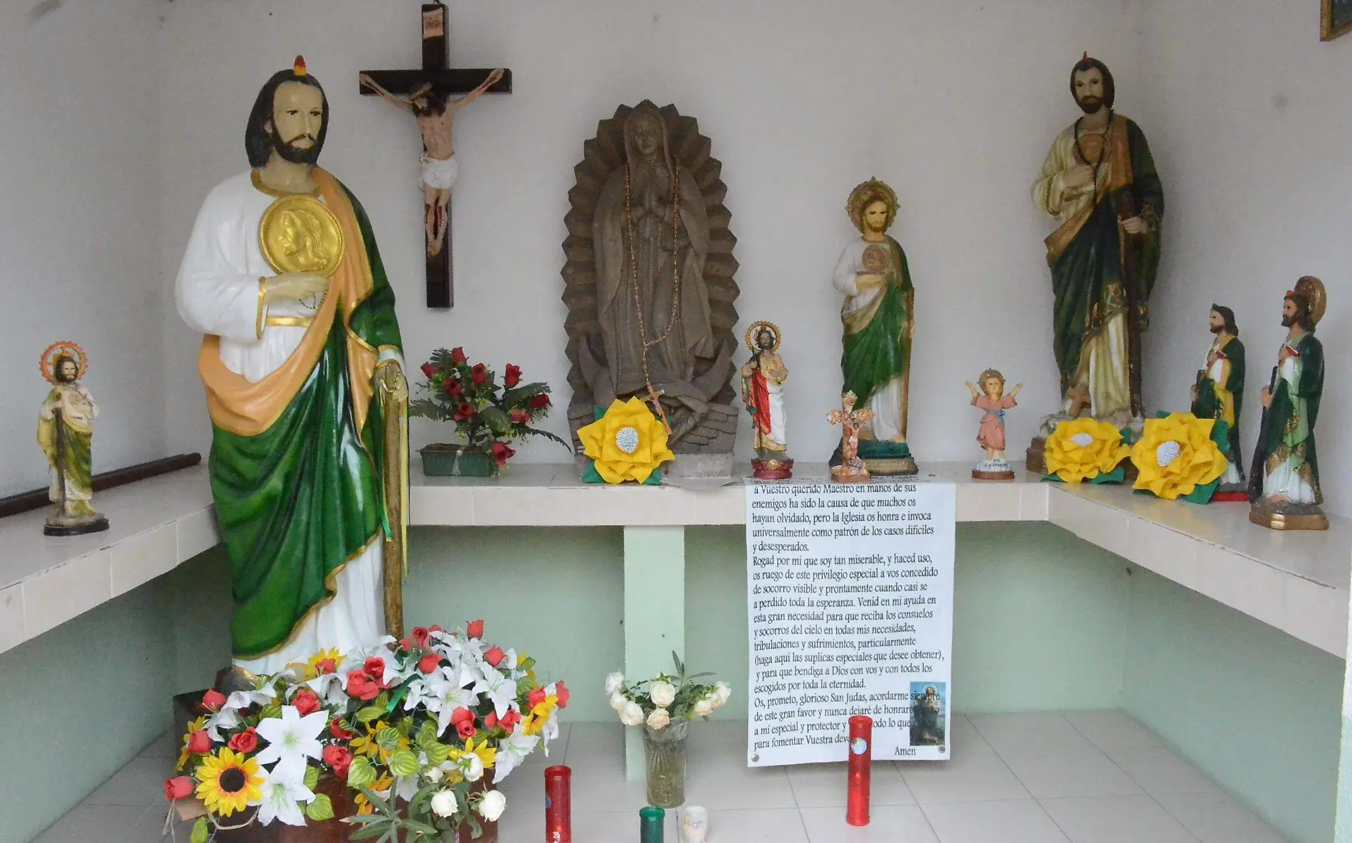 Devotos de San Judas Tadeo organizan una misa en su honor.